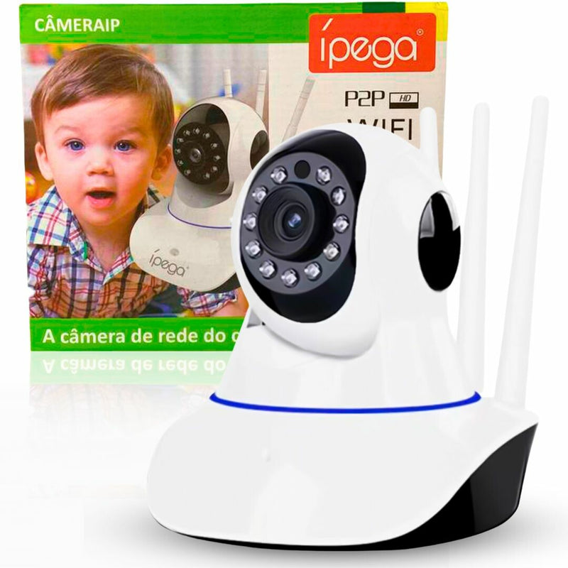 Camera de Segurança IP Wifi 3 Antenas ÍPEGA - KP-CA128